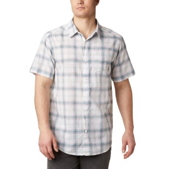 Columbia Overhemd Heren, Under Exposure Yarn Dye Short Sleeve Big Wit Bruin, 26FRASMQP